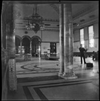 Interior of Burlington Station, Omaha, 1900