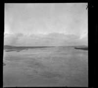 Missouri River, view overlooking the river, Omaha, 1900