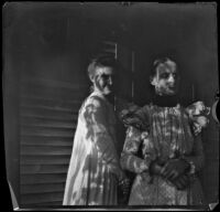 Florence Ockerson stands next to her mother, Christina Olson Ockerson, Red Oak, 1900