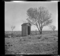 Privy at the Morgan place, Rosamond, about 1927