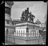 In 49 sculpture, which is part of the Pioneer Monument in Civic Center Plaza, San Francisco, 1900