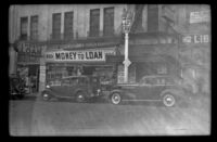 Roxy Loan, viewed from the opposite side of the street, San Diego, 1940