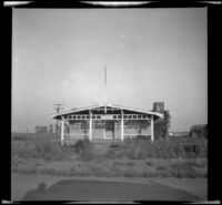 Clubhouse for the Bluebill Club (formerly McAleer Club) as viewed from the road, Orange County, 1937