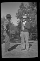 Colonel Nichols speaks to Forrest Whitaker, Mammoth Lakes vicinity, 1940