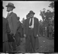 Charles Wheeler and Mr. Kelly at the Iowa Picnic in Lincoln Park, Los Angeles, 1940