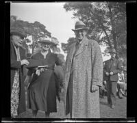 Leta French and Harry French at the Iowa Picnic in Lincoln Park, Los Angeles, 1940