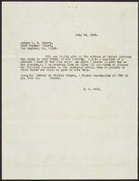 Letter from H. H. West to the Asbury M. E. Church, 1955
