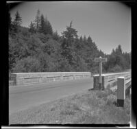Road bridge spanning the Zigzag River, Clackamas County, 1942