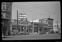 Garage on North Broadway, standing in lot of former George M. West family residence, Los Angeles, 1939