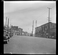 View looking east down North Broadway towards Avenue 22, Los Angeles, 1936