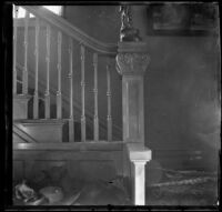 Stairway in the Brown's home, Los Angeles, about 1900