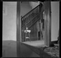 Stairway in the West's house at 240 South Griffin Avenue, Los Angeles, 1897