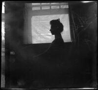Silhouette of Ellen Lorene (Pinkie) Lemberger, Los Angeles, 1901