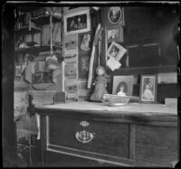 Dresser in H. H. West's bedroom, Los Angeles, 1900