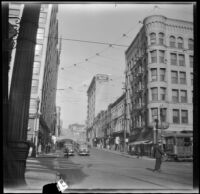 Intersection of Second Street and Hill Street, Los Angeles, 1935