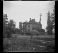 Former Jeffries residence on Cypress Street, viewed at a distance, Los Angeles, 1936