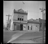 Fire Engine House on the corner of Pasadena Avenue and Avenue 19, viewed from the south, Los Angeles, 1940