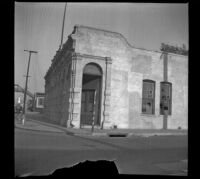 Former River Station depot for the Southern Pacific Railroad, viewed from the side, Los Angeles, 1940