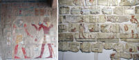 Comparison of traditional and Atenist temple-wall imagery