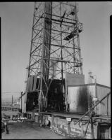 Marcel Oil & Gas Corporation well "Black No. 1," probably at the Venice oil field, Los Angeles, 1930