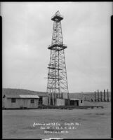 Derrick "Smith No. 1" owned by Associated Oil at Kettleman Hills, Kings County, circa 1931