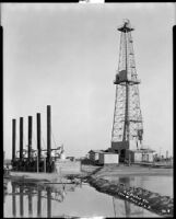 Shell deep test derrick and boilers, Buttonwillow, 1931