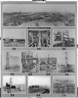 Eleven photographs of the oil field at Kettleman Hills, Kings County, circa 1932
