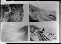 Views of the coast around Las Flores Canyon, Malibu, 1912-1930