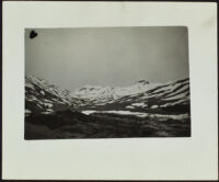 Panorama of the Alaskan terrain near Fort Mears (photo, recto), Dutch Harbor, 1942