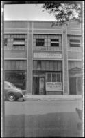 New office location of H. H. West Co. on Omar Avenue, viewed from across the street, Los Angeles, 1945