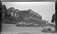 New office location of H. H. West Co. on Omar Avenue, viewed at a distance, Los Angeles, 1945