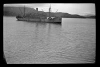 Standard Oil Company tanker, J. H. McEachern, sails through Port Valdez, Valdez, 1946