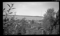 Distant view of Cook Inlet from Frances Wells' apartment, Anchorage, 1946