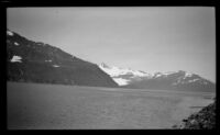 Passage Canal and mountains, viewed from the shore, Whittier, 1946