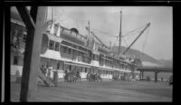 Aleutian moored at the dock, Metlakatla, 1946