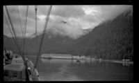 Distant view of the Libby cannery in Taku Harbor, Juneau vicinity, 1946