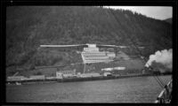 Large gold mine, viewed from a passing ship, Juneau, 1946