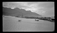 Seaplanes land and take-off in the Gastineau Channel, Juneau, 1946