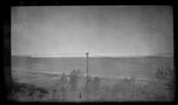 Cook Inlet, looking northwest from a bluff near Frances Wells' apartment, Anchorage, 1946