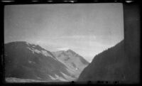 Glacier and mountain, viewed from the back of town, Whittier vicinity, 1946