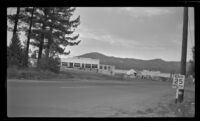 New post office and bank building stands down by the landing, Big Bear Lake, 1946