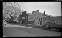 George M. West's old shop (now Gray's), viewed at an angle, Red Oak, 1946