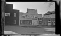George M. West's old shop (now Gray's), viewed from across the street, Red Oak, 1946