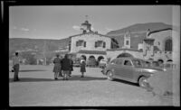 Mertie West at Scotty's Castle, Death Valley National Park, 1947