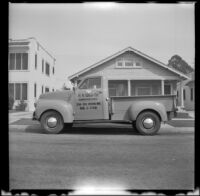 H. H. West Company's Studebaker truck, viewed from the side, Los Angeles, 1947