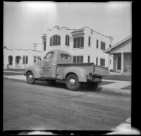 H. H. West Company's Studebaker truck, parked along North Ridgewood Place, Los Angeles, 1947
