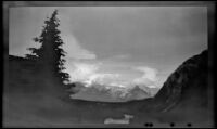 Bow River Valley, viewed from a rooftop at Banff Springs Hotel, Banff, 1947