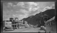 View of Banff Avenue, looking south, Banff, 1947