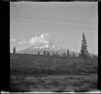 Mount Shasta, viewed from a moving train, Mount Shasta vicinity, 1947