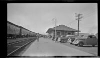 Kalmath Falls railway station, viewed from the north, Klamath Falls, 1947